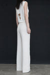 SWAYING/KNIT textured straight pants SW24SS3B11 white